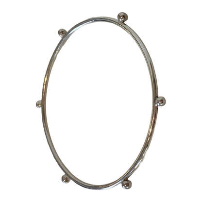 WILD CHARM JEWELLERY | ‘Seed Bangle’ | Small | Recycled & sterling silver