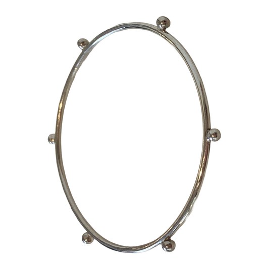 WILD CHARM JEWELLERY | ‘Seed Bangle’ | Small | Recycled & sterling silver