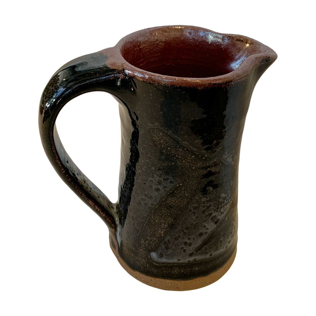 SERVICE CERAMICS | ‘Concave Black Jug- Tall’ | Wheel-thrown ceramics