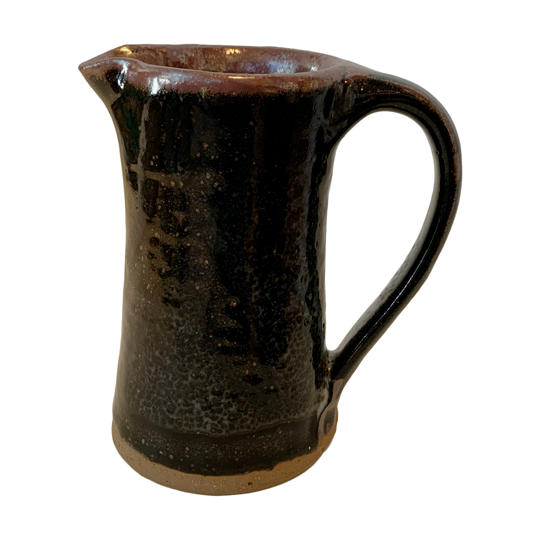 SERVICE CERAMICS | ‘Concave Black Jug- Tall’ | Wheel-thrown ceramics