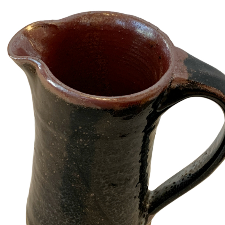SERVICE CERAMICS | ‘Concave Black Jug- Tall’ | Wheel-thrown ceramics