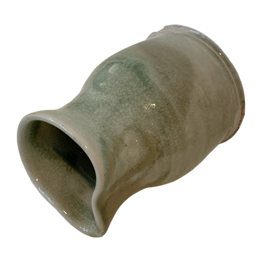 SERVICE CERAMICS | ‘Green Curved Jug / Pourer- No Handle' | Wheel-thrown ceramics