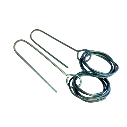 FAR NORTH STUDIO | ‘Orbit Earrings' | Green titanium / small