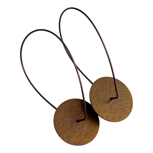 FAR NORTH STUDIO | ‘Pivot Earrings' | Copper/bronze titanium / small