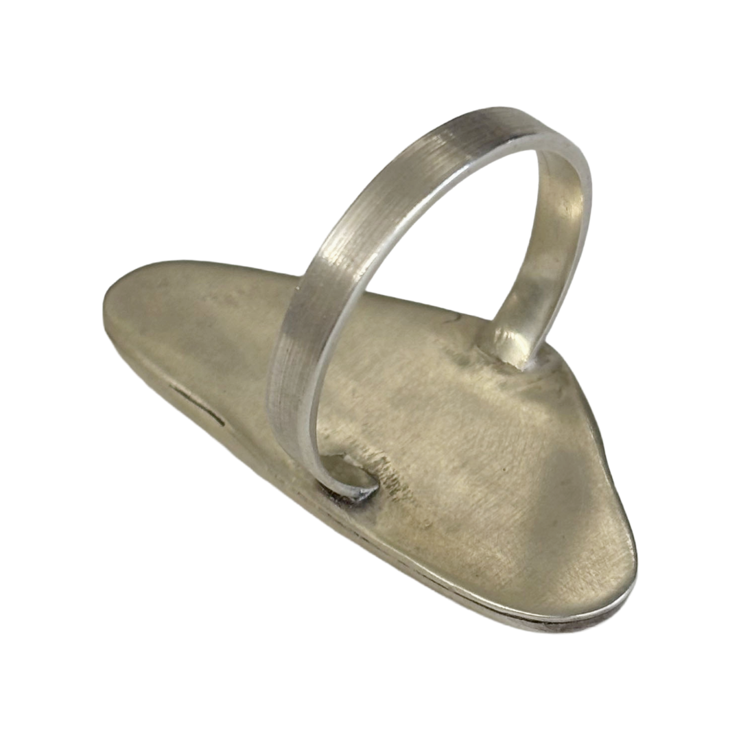 BREATH AND ESSENCE | ‘Spiral Ring' | Sterling Silver / Patina Finish