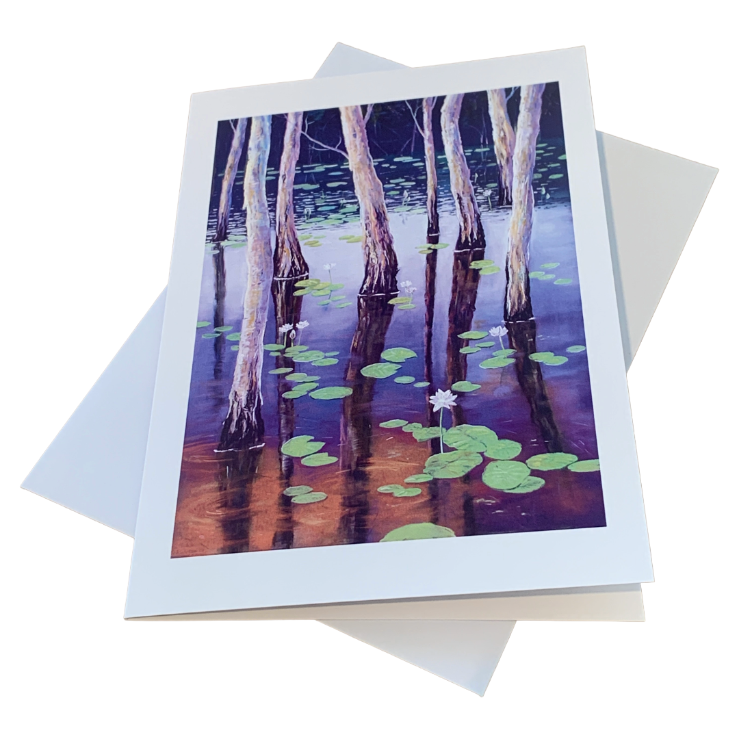 LOU DERRY | ‘Keatings Lagoon III’ | Greeting Card + Envelope