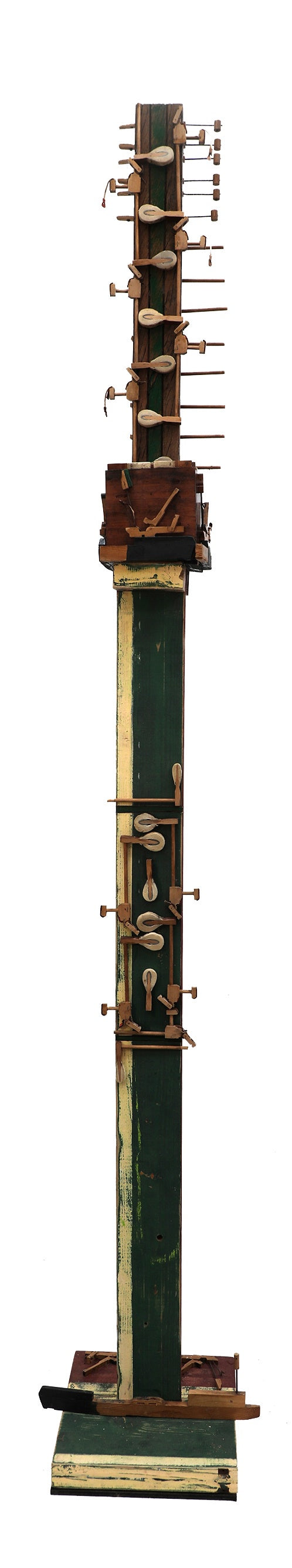 JILL CHISM | 'Navigation Marker for an Old Piano' | Mixed media assemblage