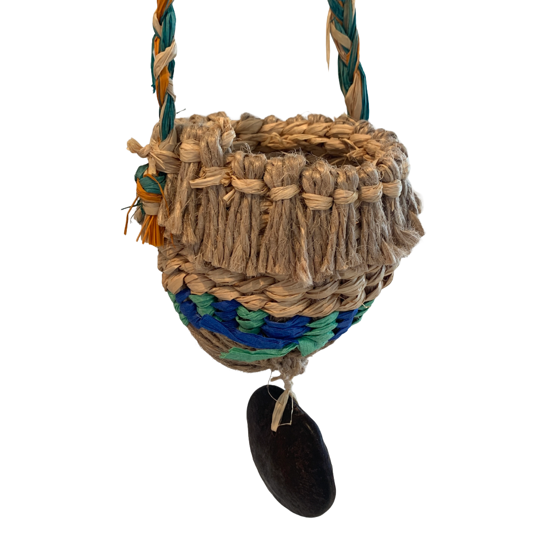 PAULA SAVAGE - Moa Island | 'Migi Bag #407' | Woven rafia + jute | 2026