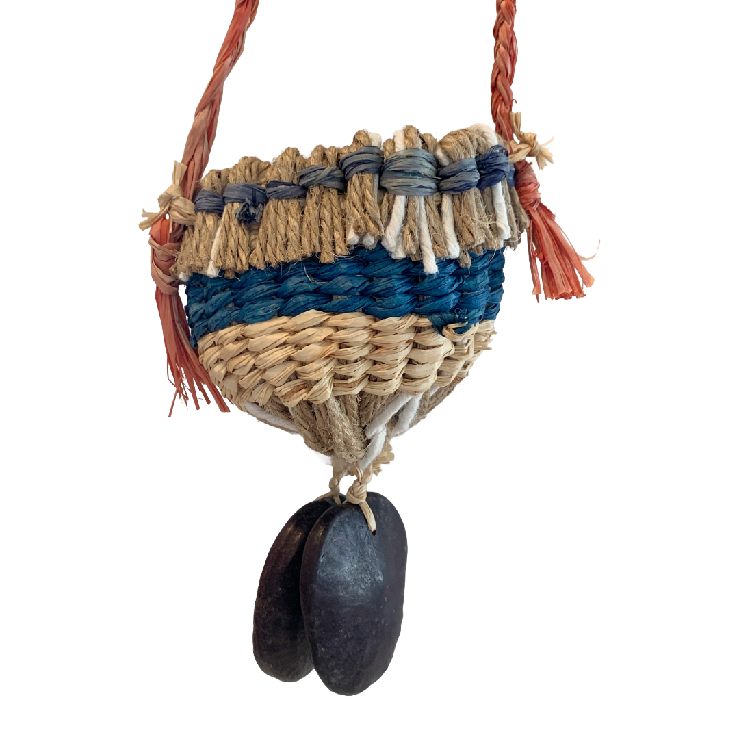 PAULA SAVAGE - Moa Island | 'Migi Bag #412' | Woven rafia + jute | 2026