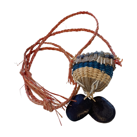 PAULA SAVAGE - Moa Island | 'Migi Bag #412' | Woven rafia + jute | 2026