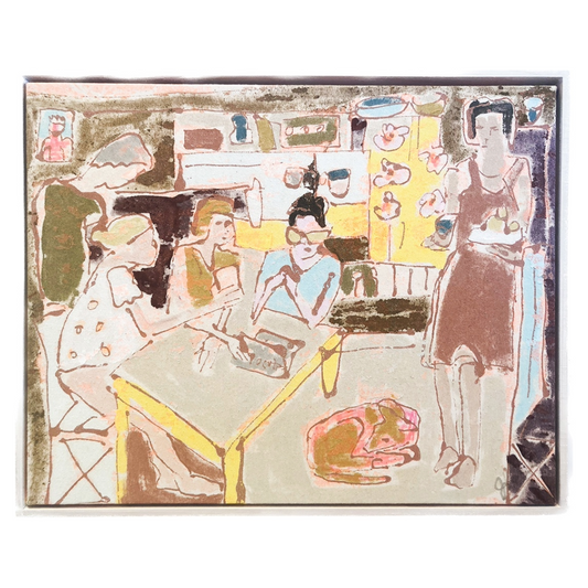 JULIE POULSEN | 'Sleeping Dog #7' | Mixed media on canvas / framed