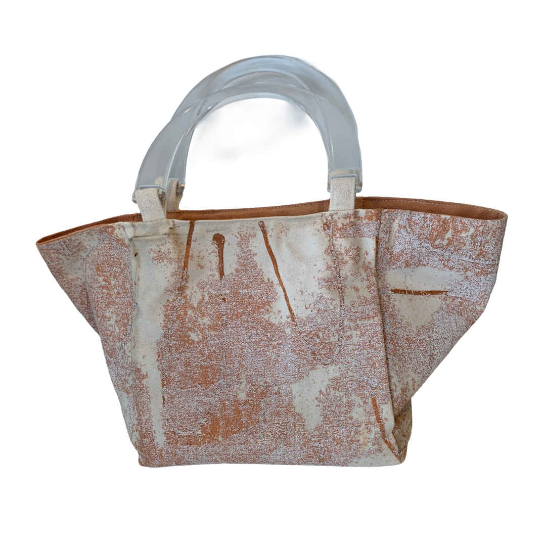 JULIE POULSEN | ‘Dust storm’ Boat Bag : Petite | Re-cycled painting