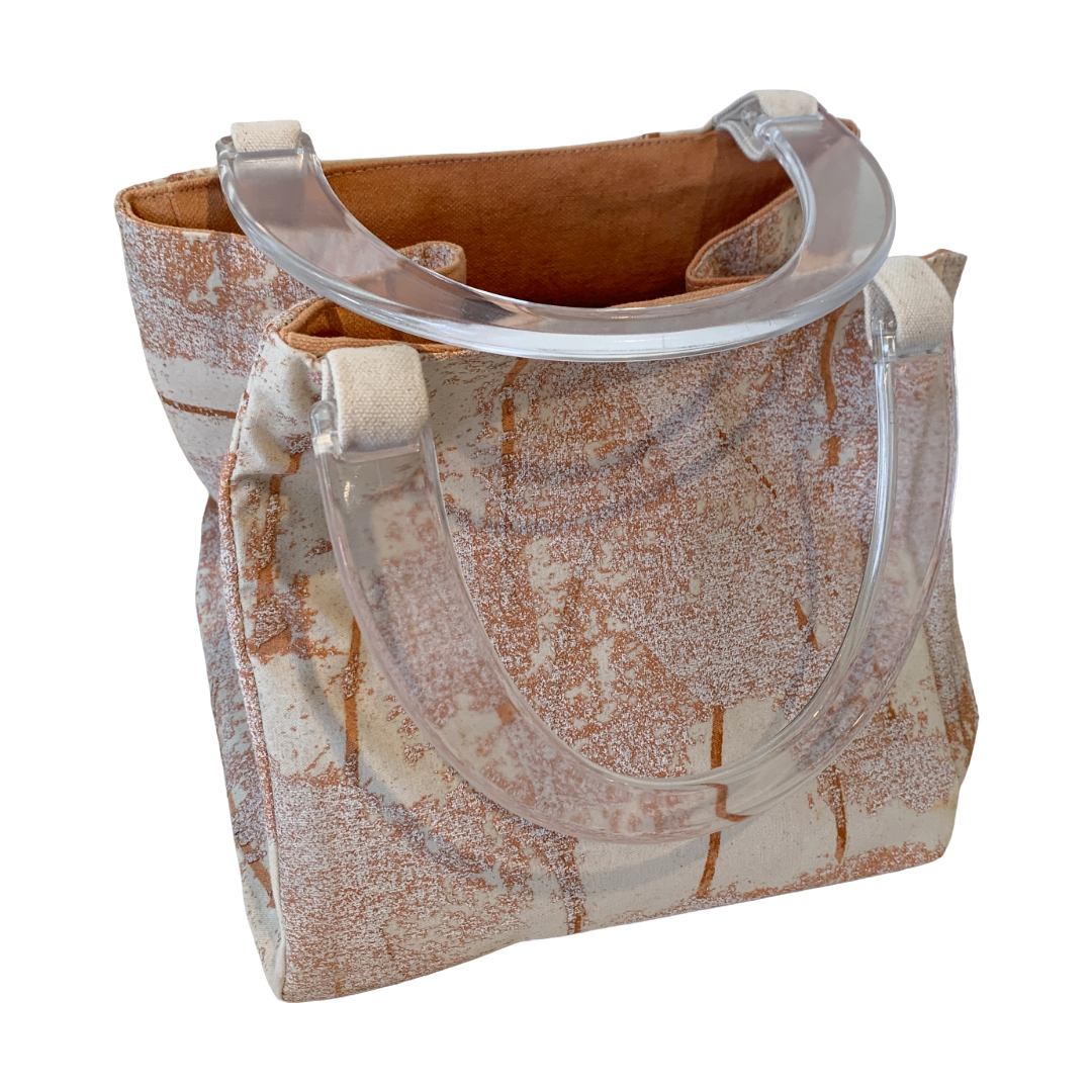 JULIE POULSEN | ‘Dust storm’ Boat Bag : Petite | Re-cycled painting