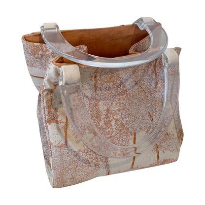 JULIE POULSEN | ‘Dust storm’ Boat Bag : Petite | Re-cycled painting