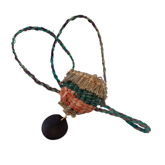 PAULA SAVAGE - Moa Island | 'Migi Bag #404' | Woven rafia + jute | 2026