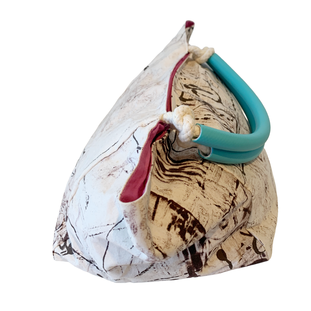 JULIE POULSEN | ‘Grandma's Sewing Box: Boat bag: Midi | Re-cycled painting | Medium