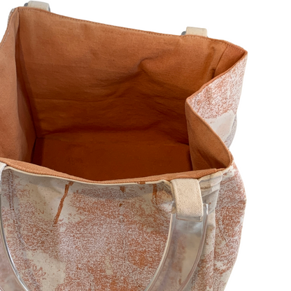 JULIE POULSEN | ‘Dust storm’ Boat Bag : Petite | Re-cycled painting