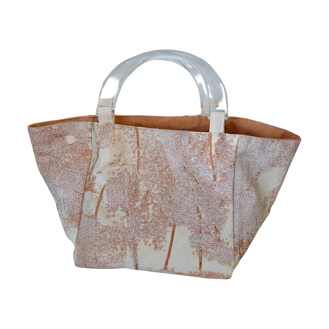 JULIE POULSEN | ‘Dust storm’ Boat Bag : Petite | Re-cycled painting