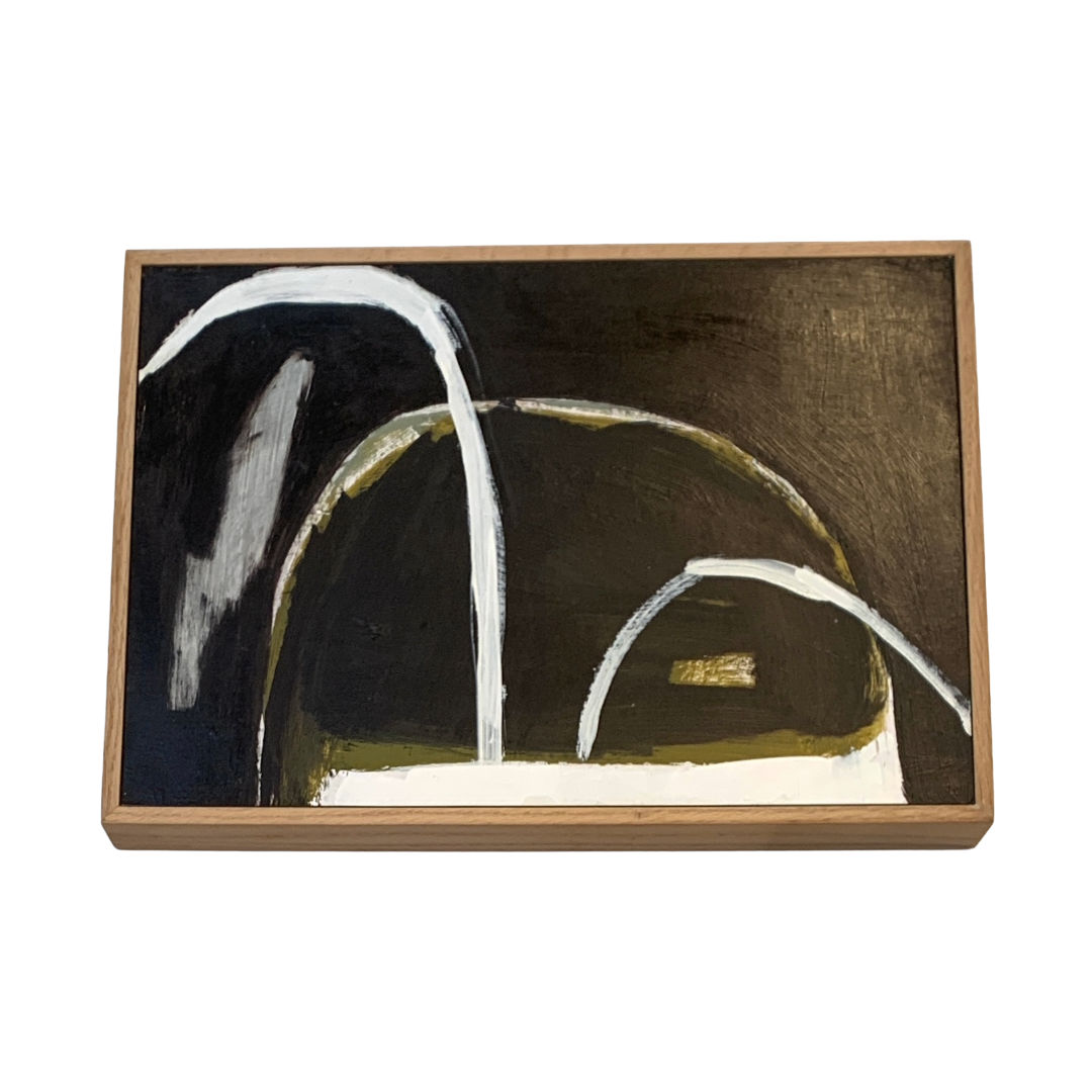 CLAUDINE MARZIK | ‘Undara Archway 3’ | Acrylic on paper / box timber frame