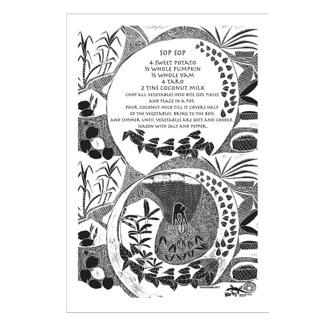 FIONA MOSBY - Moa Arts | 'Sop Sop' | Tea towel
