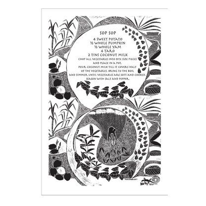 FIONA MOSBY - Moa Arts | 'Sop Sop' | Tea towel