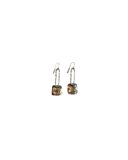 KATE HUNTER | ‘Reef Drop’ | Earrings | 925 Sterling silver / copper / brass