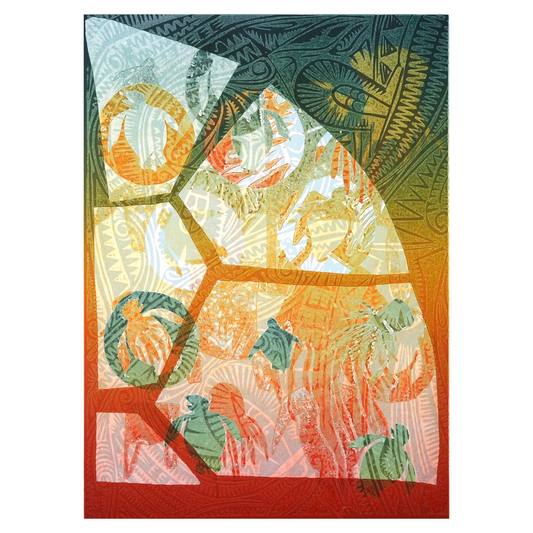 SOLOMON BOOTH | 'Awareness (xxviii)' | 2026 | Monoprint on paper | H 520 x W 370 mm