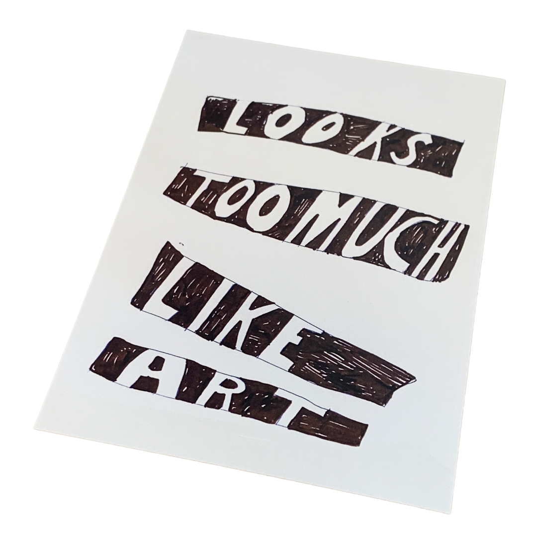 MONSOON PUBLISHING | ‘Looks too much like art’ Artist Postcard Pack | Jonathan McBurnie | 2025 | Postcards in box with sticker
