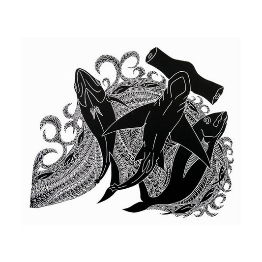 JOEL SAM | 'Predators' | Linoprint