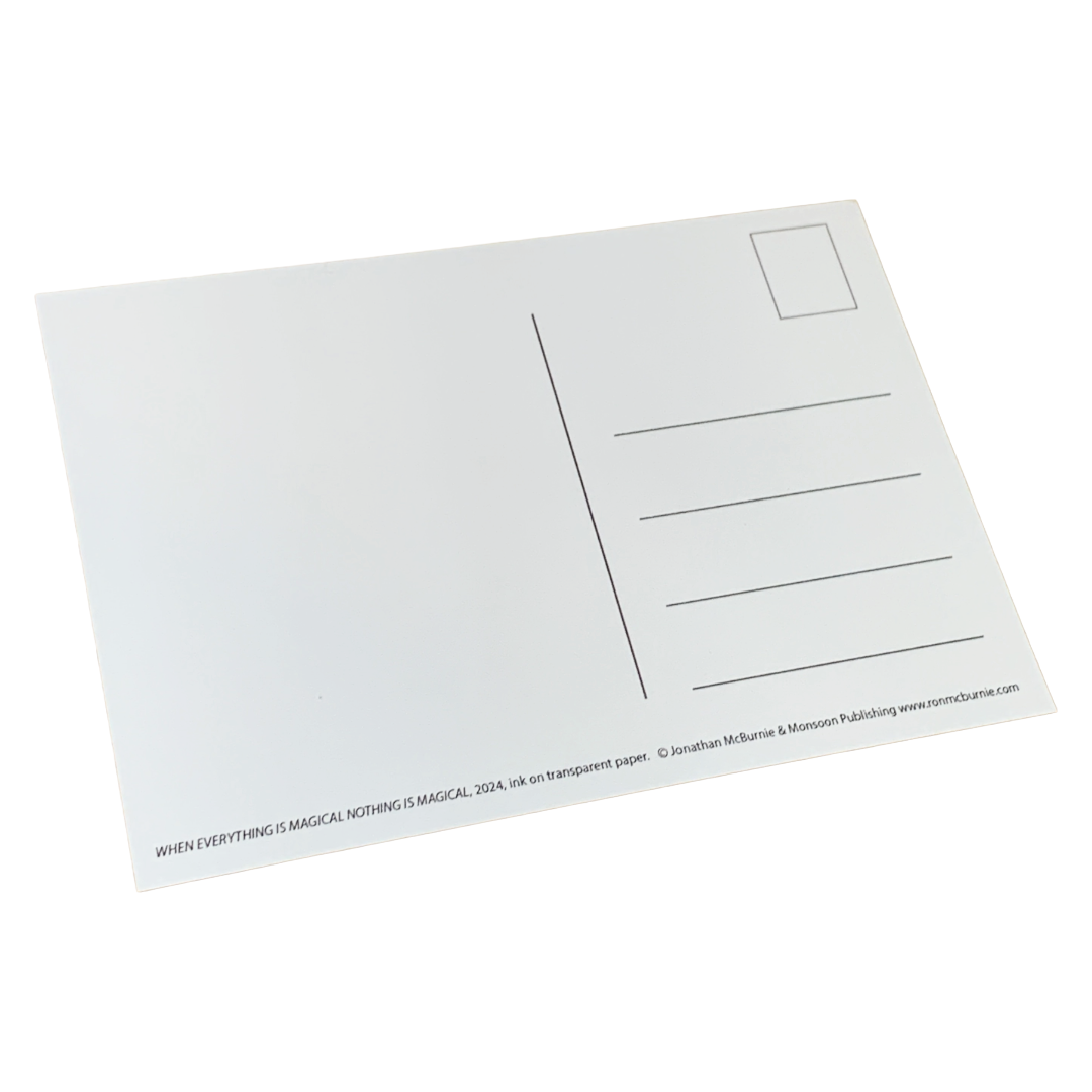 MONSOON PUBLISHING | ‘Looks too much like art’ Artist Postcard Pack | Jonathan McBurnie | 2025 | Postcards in box with sticker