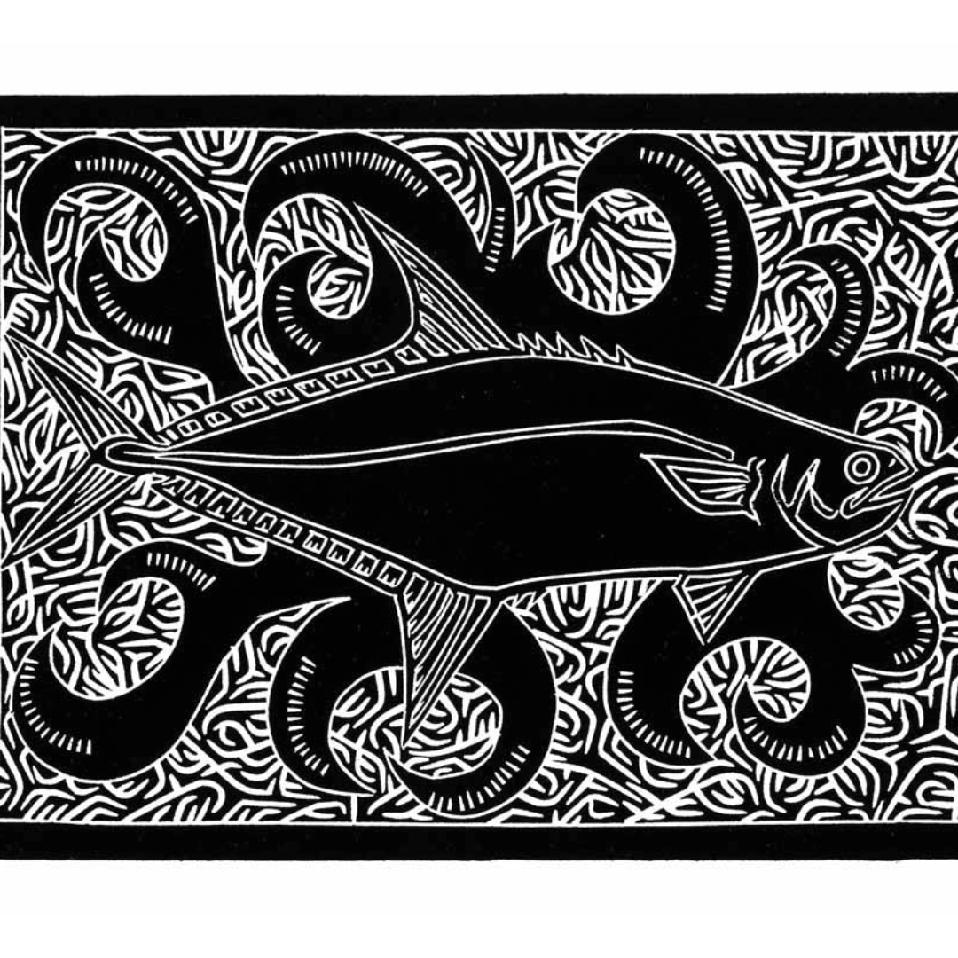 JOEL SAM | 'Queen Fish' | Linocut