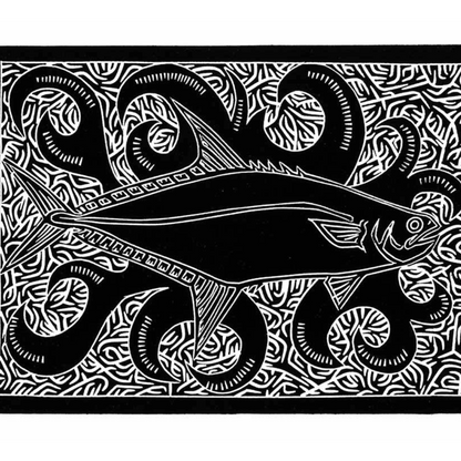JOEL SAM | 'Queen Fish' | Linocut