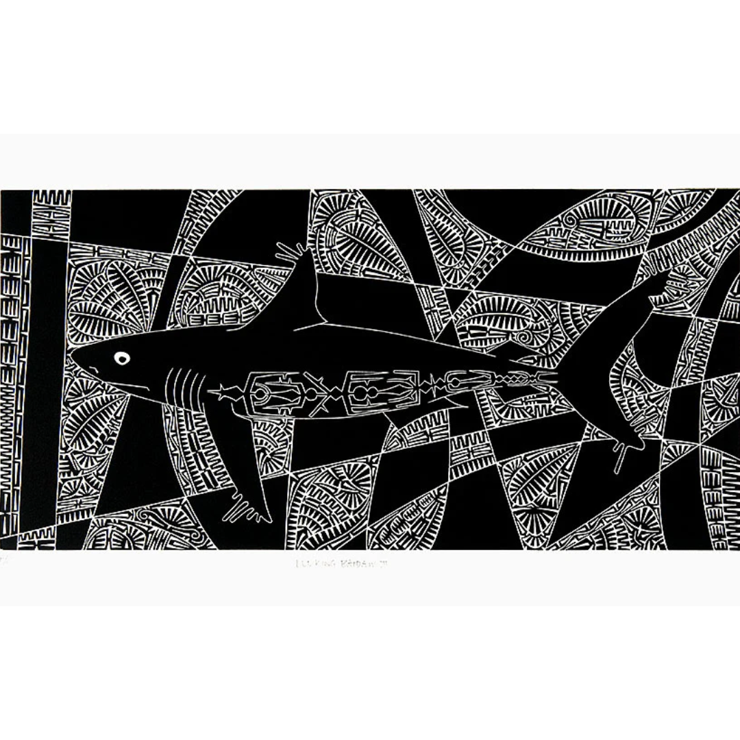 BRIAN ROBINSON | 'Lurking baidam II' | Linocut Print
