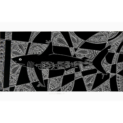 BRIAN ROBINSON | 'Lurking baidam II' | Linocut Print