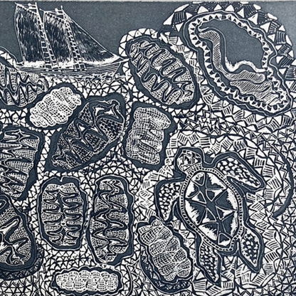 PETER MORRISON | 'Clams (Tridacnidae)' Etching