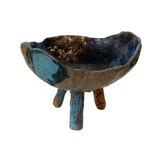 FLINTSTONE DESIGNS | 'Blue Spotted Critter' | Ceramic