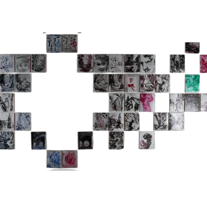 MARK MISIC | 'Phoenix rising / Dweller on the threshold of the Black Lodge' | 2025 | acrylic on board | H3060 x W5740  mm |