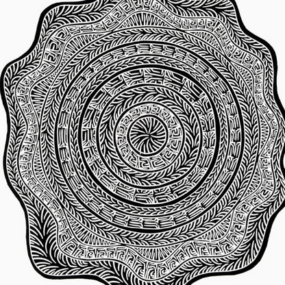 JOEL SAM | 'Marrkai Gub (Cyclone Anthony)' | Linocut Print