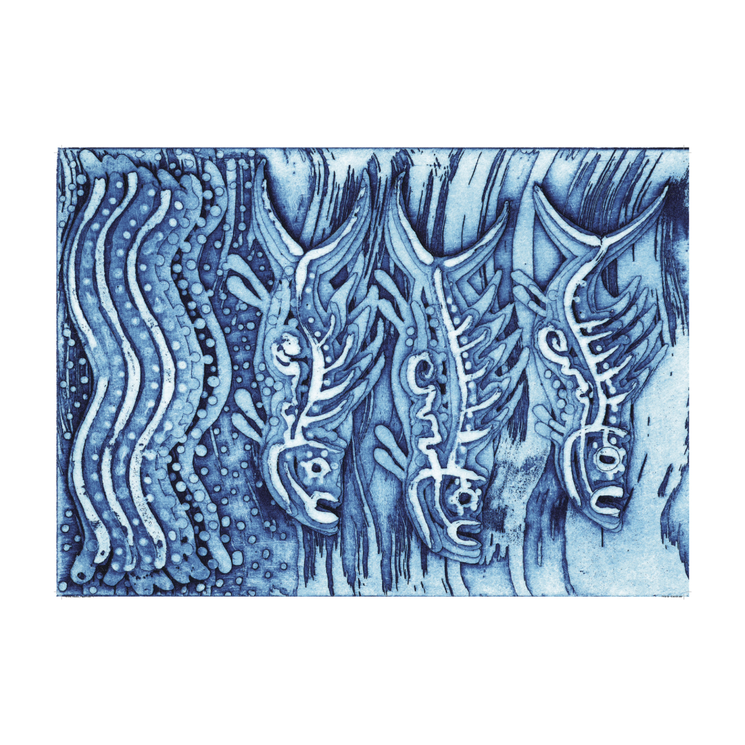 BLAK FLAIR PROJECTS | 'Blue Moon Barra' Wrapping Paper / Arone Meeks