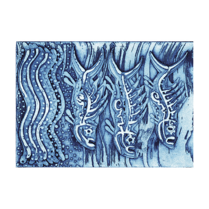 BLAK FLAIR PROJECTS | 'Blue Moon Barra' Wrapping Paper / Arone Meeks