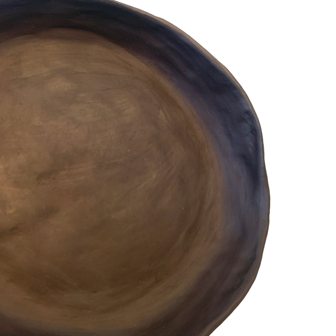 KAT HALL | 'Black Stone’ – Large bowl | Ceramic dish