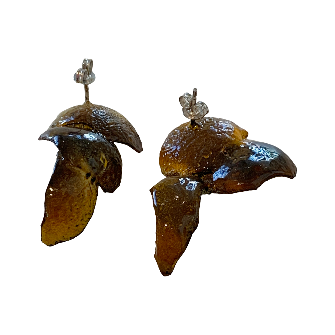 LOIS HAYES | ‘Shifting Contours - Earrings 5’ | 2025 | Enamel / recycled copper/ sterling silver