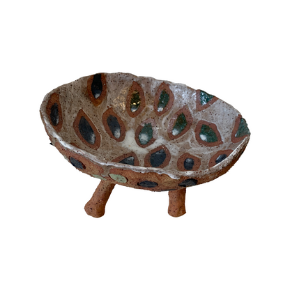FLINTSTONE DESIGNS | 'Brown & Black eyed Critter' | Ceramic