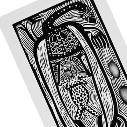 ARONE MEEKS | 'Munuiti (turtle)' | Linocut