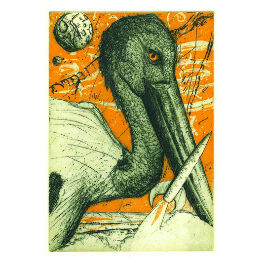 GEOFF DIXON | 'Jabiru in Space' | Etching