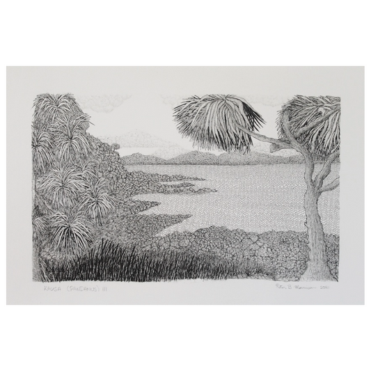 PETER B MORRISON | 'Kausa (Pandanus) III' Drawing | Pen and ink on archival paper