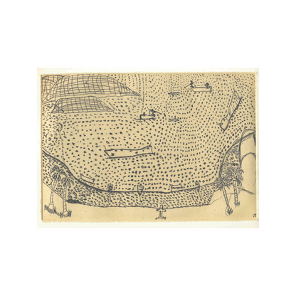 RUBEN AMBRYM | 'Yarrabah Bay Turtle Hunting' | Etching