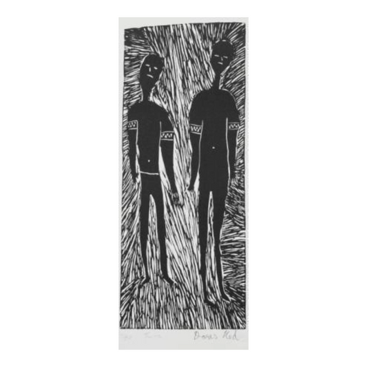DORIS NED | 'Twins' | Linocut Print