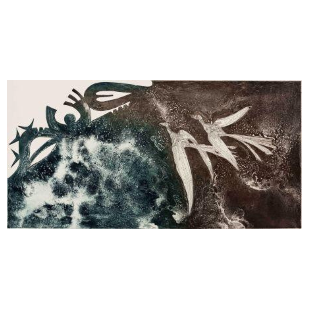 BRIAN ROBINSON | 'They spread their wings and began to soar' | Etching / Two Colours