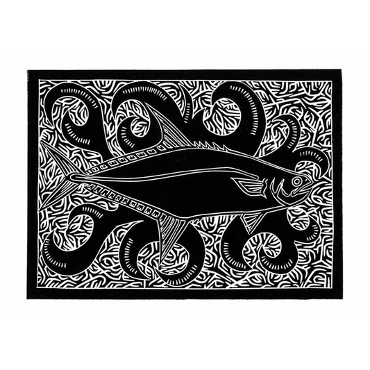 JOEL SAM | 'Queen Fish' | Linocut
